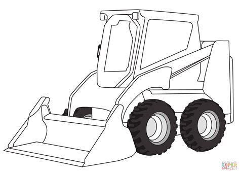 skid steer coloring page printable|excavator pictures to color printable.